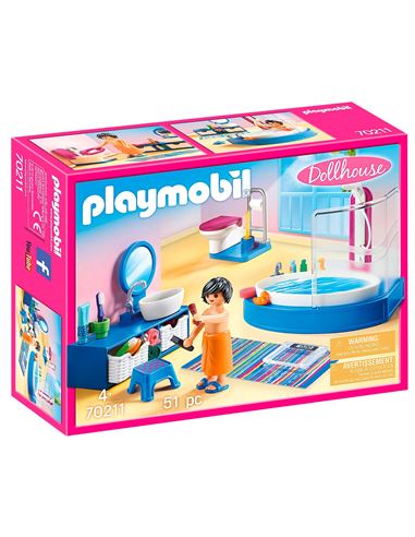 Playmobil - Dollhouse: Baño Casa Grande - 30070211