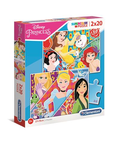 Puzzle - Multipuzzle: Disney Princess 2x20 pcs - 06624766