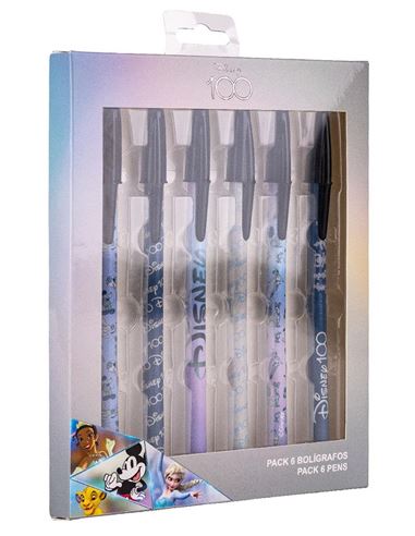 Set de 6 bolígrafos - Disney: 100 years of wonder - 61029374