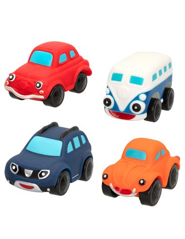 Set 4 coches - MotorTown: Mini vehículos goma - 05646338