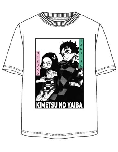 Camiseta - Demon Slayer: Kimetsu Blanca (Adulto L) - 67892547