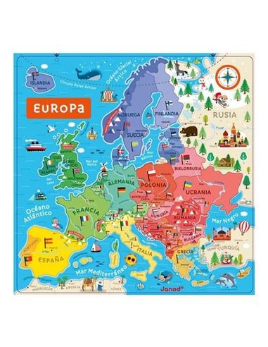 Mapa Europa - Magnetico - 73535474