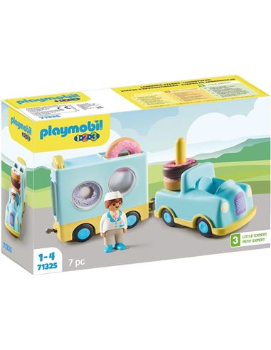Playmobil - 1.2.3: Camión de Donut 71325 - 30071325