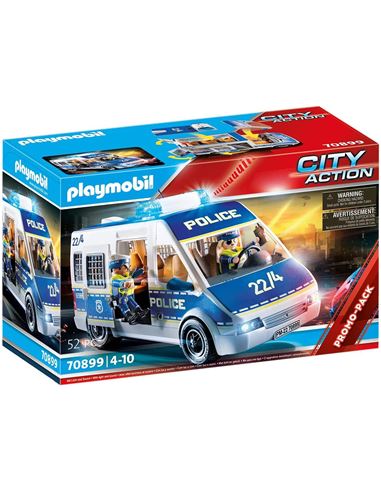 Playmobil - City Action: Coche Policia Luz y Sonid - 30070899