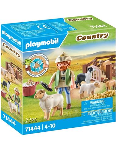 Playmobil - Country: Pastor con rebaño de ovejas - 30071444