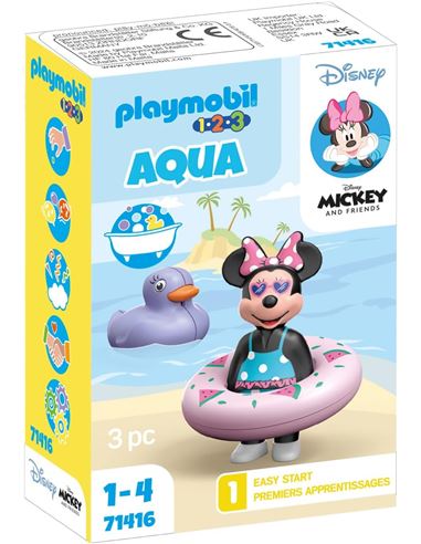 Playmobil - 1.2.3: Disney Viaje a la playa de Minn - 30071416