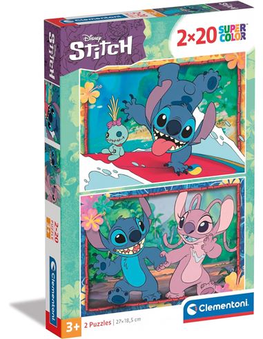 Puzzle - Disney: Stitch y Angel (2x20 pzs) - 06624809
