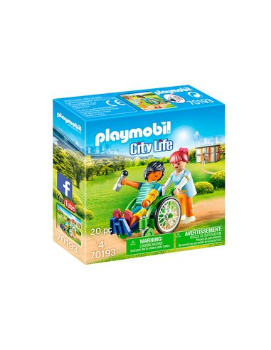 Playmobil City Life - Paciente en Silla de Ruedas - 30070193