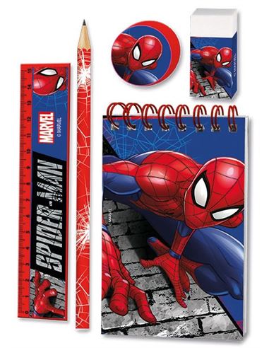 Set de papelería - Marvel: Spider-man (5 pzs) - 12487328