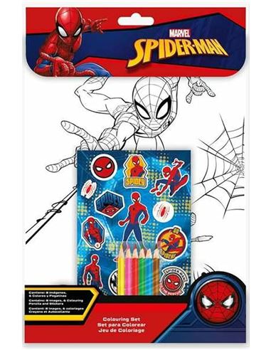 Set Colorear con Stickers: Spiderman - 12487330