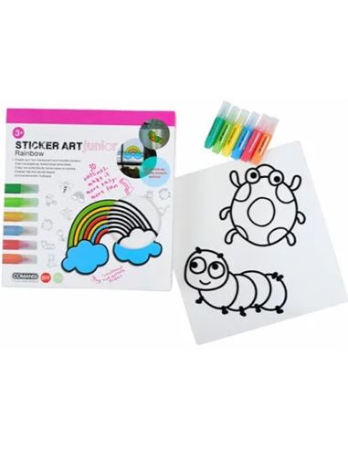 Set Creativo - Sticker Art: JR. Rainbow Rotuladore - 73912000