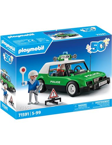 Playmobil - 50 Aniversario: Coche policía clásico - 30071591