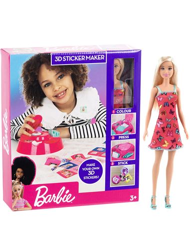 Set muñeca - Barbie con accesorios crea stickers 3 - 48308323