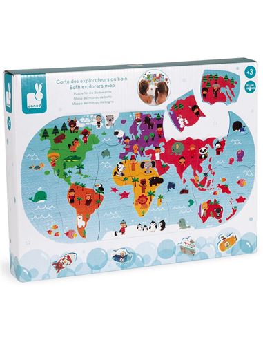Juguete para baño - Mapa del mundo - 73534719