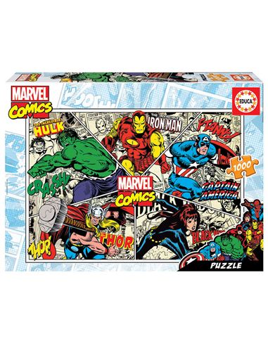 Puzzle - Marvel Comics lucha (1000 pcs) - 04018498