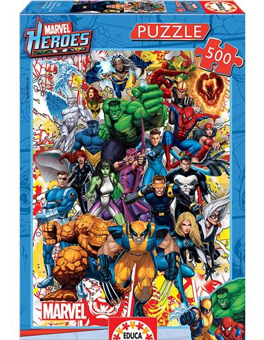 Puzzle - Marvel: Heroes Comic (500 pcs) - 04015560