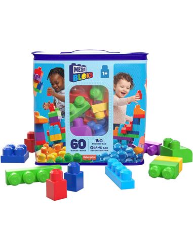 Juguete de construccion - Mega Bloks: Azul 60 pzs - 24508416