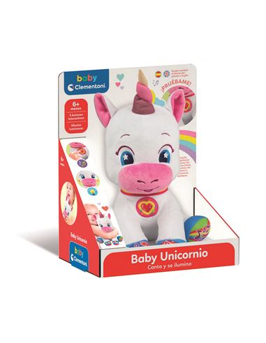 Peluche - Baby Unicornio con luz y sonido - 06655262