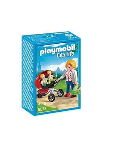 Playmobil - City Life: Mama con Carrito Gemelos - 30005573