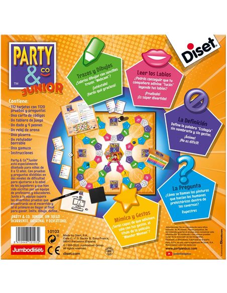 Party & Co Girls Juego de mesa Entertainment Spellen & puzzels Bordspellen diset Bordspellen 