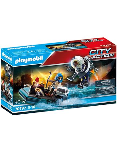 Playmobil - City Action: Policía Mochila Propulsor - 30070782