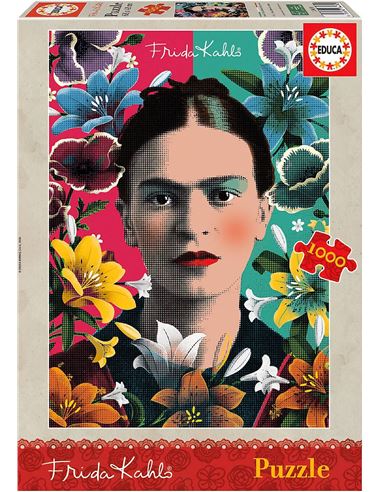 Puzzle - Frida Kahlo flowers (1000 pcs) - 04018493