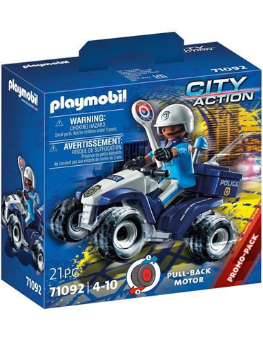 Playmobil - City Action: Policia Speed Quad - 30071092