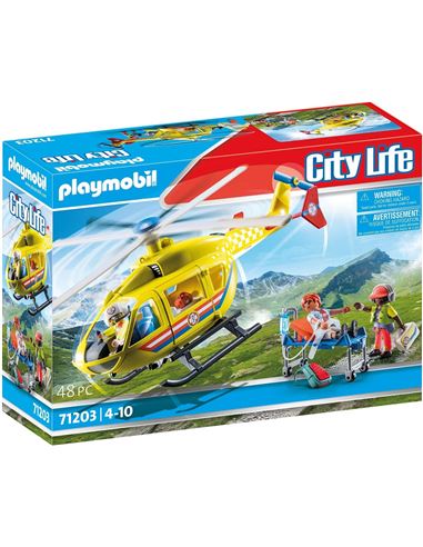 Playmobil City Life - Helicoptero de Rescate 71203 - 30071203