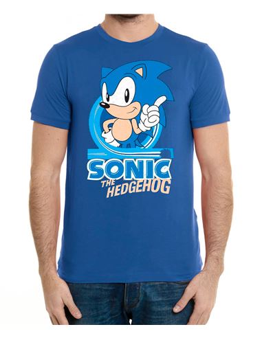 Camiseta - Sonic: Happy Azul (Adulto M) - 64978886