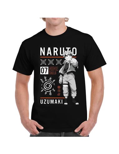 Camiseta - Naruto: 07 Nine Tails (Adulto M) - 64978610