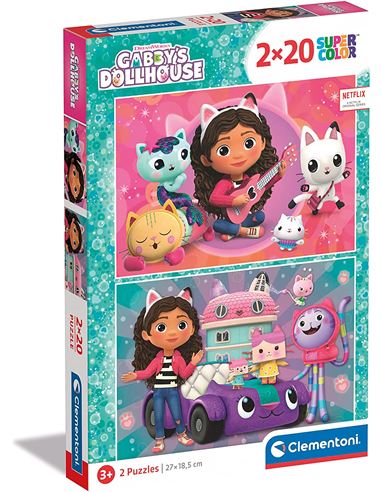 Puzzle - Multipuzzle: Gabby´s DollHouse (2x20 pcs) - 06624802