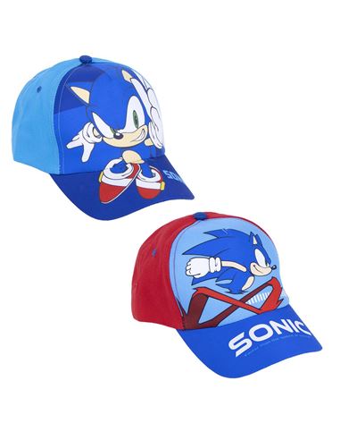 Gorra - Infantil: Sonic azul/roja (precio unidad) - 61026203