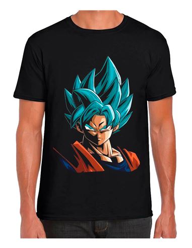 Camiseta - Dragon Ball: Son Goku Negra Talla S - 64973380-1