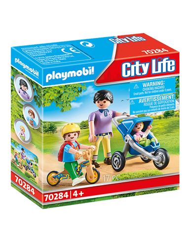 Playmobil - City Life: Mamá con Niños - 30070284