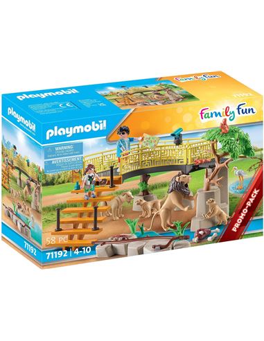 Playmobil - Family Fun: Leones con Recinto Exterio - 30071192